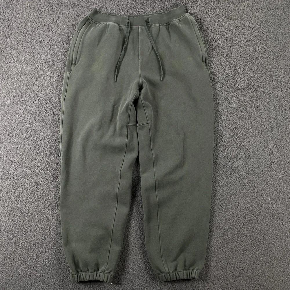 Lululemon Steady State Jogger Pants Mens Small Green Fleece Sweatpants LM5AVSS - Picture 1 of 10